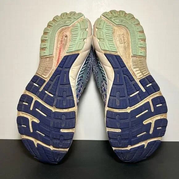 Womens BROOKS Adrenaline GTS 21 Purple Running Shoes / Size 8 Medium - Picture 7 of 9